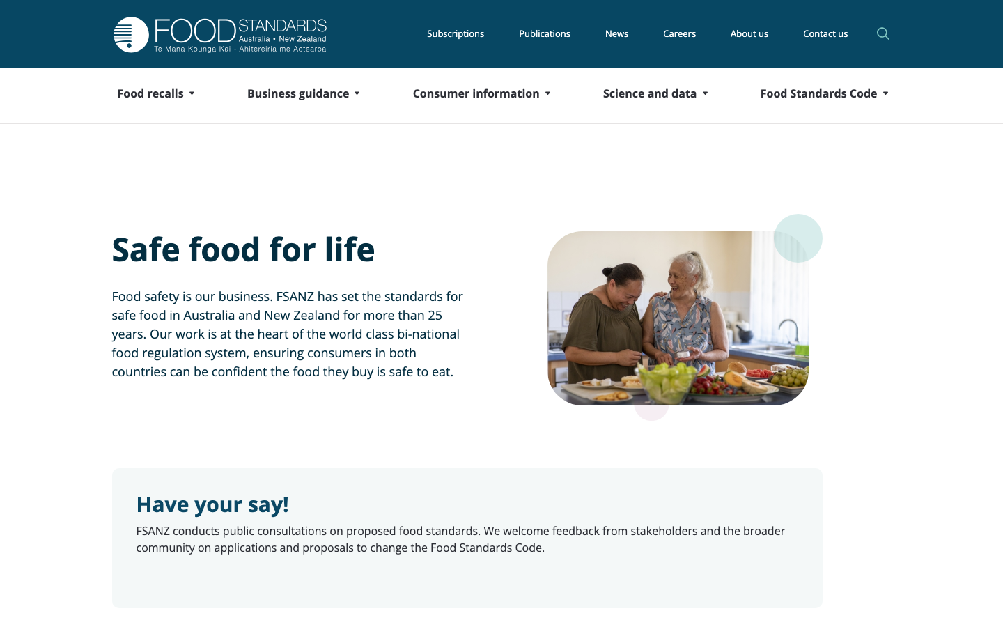 FSANZ food standards website - Drupal and Bootstrap collaboration